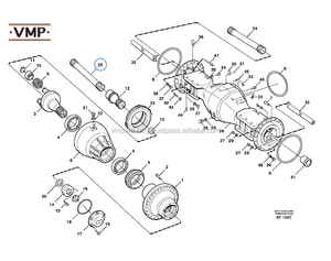 เพลาขับ VOE11102174สำหรับรถตักล้อวอลโว่ยี่ห้อ VMP อะไหล่เครื่องจักรก่อสร้างสภาพใหม่ - Product Image 2