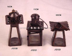 High Quality Small Antique Copper Finished Iron <b>Lanterns</b> in Three Shapes Home Decoration Small <b>Candle</b> <b>Lantern</b> Home Decoration - Product Image 3