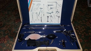 Ensemble de sigmoïdoscope martial en laiton gynécologie dans une boîte en bois de haute qualité pakistan Mahersi - Product Image 2