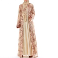 Abaya à manches longues de haute qualité, design tendance 2019, meilleur design AJM, designs élégants pour femmes, taille personnalisée pour toutes les saisons