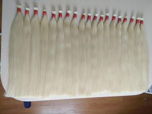 Extensions de Cheveux Humains Vierges Vietnamiennes Lisses et Crépues, Blond # 60C, Ombre Froide Super Double Dessinée, 8A, 9A, Non Transformés - Product Image 5