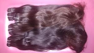 Cabello humano sin procesar. Cutícula alaigned Temple Virgin Remy hairs. Color natural Virgin Temple Hair Weaving - Product Image 6