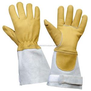 Vente chaude Gants de sauvetage pour pompiers de sécurité industrielle, gants ignifuges en cuir Gelenco G-2350 multicolores - Product Image 3