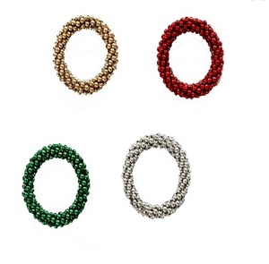 Anillo de servilletas de diseño con cuentas, varios colores, para mesa de fiesta de boda, restaurante decorativo y HOTEL - Product Image 1