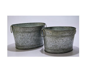 Refroidisseur de bouteilles de vin de camping Seau à glace décoratif en métal pour boissons Bacs à boissons - Product Image 1