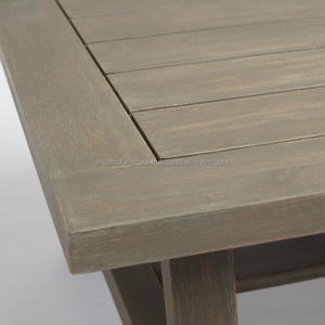 Ensemble de meubles de jardin modernes en bois massif écologiques, canapé à accoudoirs bas pour villa, hôtel, appartement, salle à manger, salon - Product Image 6