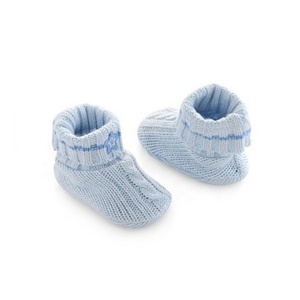 Chaussons pour bébé en tissu 100% coton, pantoufles pour nouveau-né, certifié CPSC, prix d'usine, vente en gros - Product Image 1
