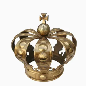 Antique Brass Events Decorative Metal Crown