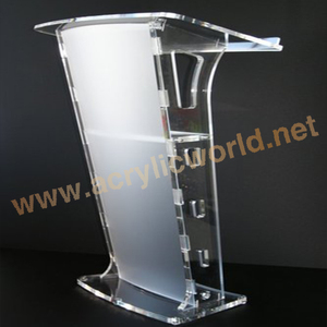 Podio acrílico para iglesia, estilo de moda, acrílico transparente, diseño moderno - Product Image 4