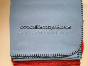 100% poliéster Polar Fleece Queen manta de punto suave estampado sólido para adultos invierno colores frescos rayas portátil calentado - Product Image 6