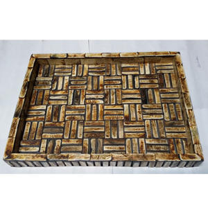 Bandeja de Madera Esmaltada Impresa y Suministros para Restaurantes y Hoteles con Caja, Atractiva Bandeja de Servicio de Madera a Precio Económico - Product Image 5