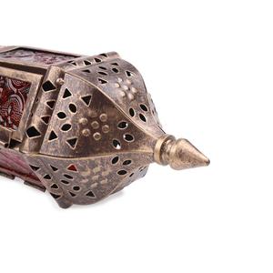 Haute qualité à la main suspendu marocain rétro fer verre bougie lanterne lustre pâques décor à la maison bougeoir - Product Image 5