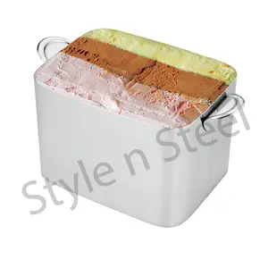 ถังใส่ไอศกรีมช่องไวน์สแตนเลสสตีลถังใส่น้ำแข็งขายตรงจากโรงงาน - Product Image 1