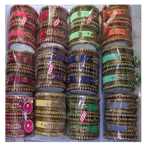 Bracelets en tissu enveloppés de couleurs vives, bracelets en fil de soie - Product Image 2