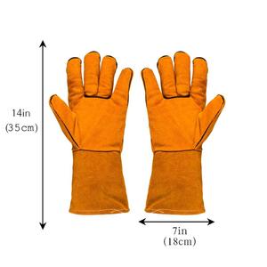 ถุงมือเชื่อมมือสำหรับผู้ใหญ่ถุงมือหนังสังเคราะห์กันความร้อนกันน้ำและความร้อนใส่สบาย - Product Image 5