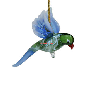 Adorno de cristal de pájaro hecho a mano, regalos de navidad - Product Image 6