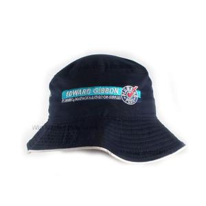 Sombrero de cubo azul marino bordado personalizado - Product Image 1