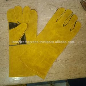 Gants de sécurité en cuir véritable fendu de vache résistants à la chaleur et anti-coupure Tig Welding Gants de travail anti-chocs et antidérapants - Product Image 2