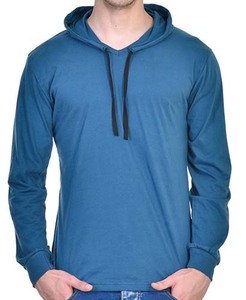 Pull à capuche adulte modèle à la mode | Sweat à capuche homme couleur bleu cool - Product Image 2