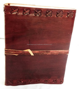 Diario de viaje personal de cuero de tamaño personalizado A5 vintage hecho a mano con costura lateral para uso comercial y de oficina - Product Image 2