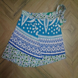 แฟชั่นยอดนิยมใหม่กระโปรงสั้นผ้าฝ้ายพิมพ์ลายมินิกระโปรงผ้าฝ้ายมินิกระโปรงตัดรอบมินิจากอินเดีย - Product Image 2