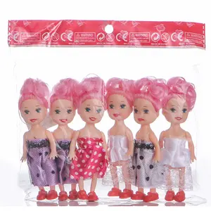 Cheap cute mini 3 inch small plastic dolls wholesale