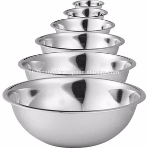 Bol de mélange profond en acier inoxydable de luxe pour la cuisson des gâteaux et la salade de fruits - Product Image 4