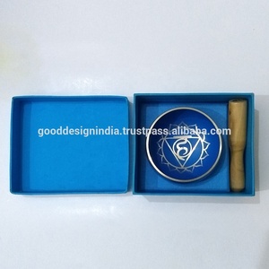 2025 bol chantant en Bronze tibétain de haute qualité chakra de la gorge bols chantants tibétains en laiton avec emballage de boîte-cadeau - Product Image 2