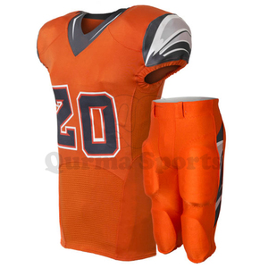 Personalizado último diseño de fútbol americano Jersey práctica pantalón uniformes hombres sublimación niños pantalones cortos OEM personalizado Spandex Logo edad - Product Image 2