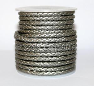 Cuerdas de Bolo de cuero trenzado Premium en tamaños de 3mm, 4mm, 5mm para fabricación de joyas, correas para perros, decoración, manualidades DIY - Product Image 5