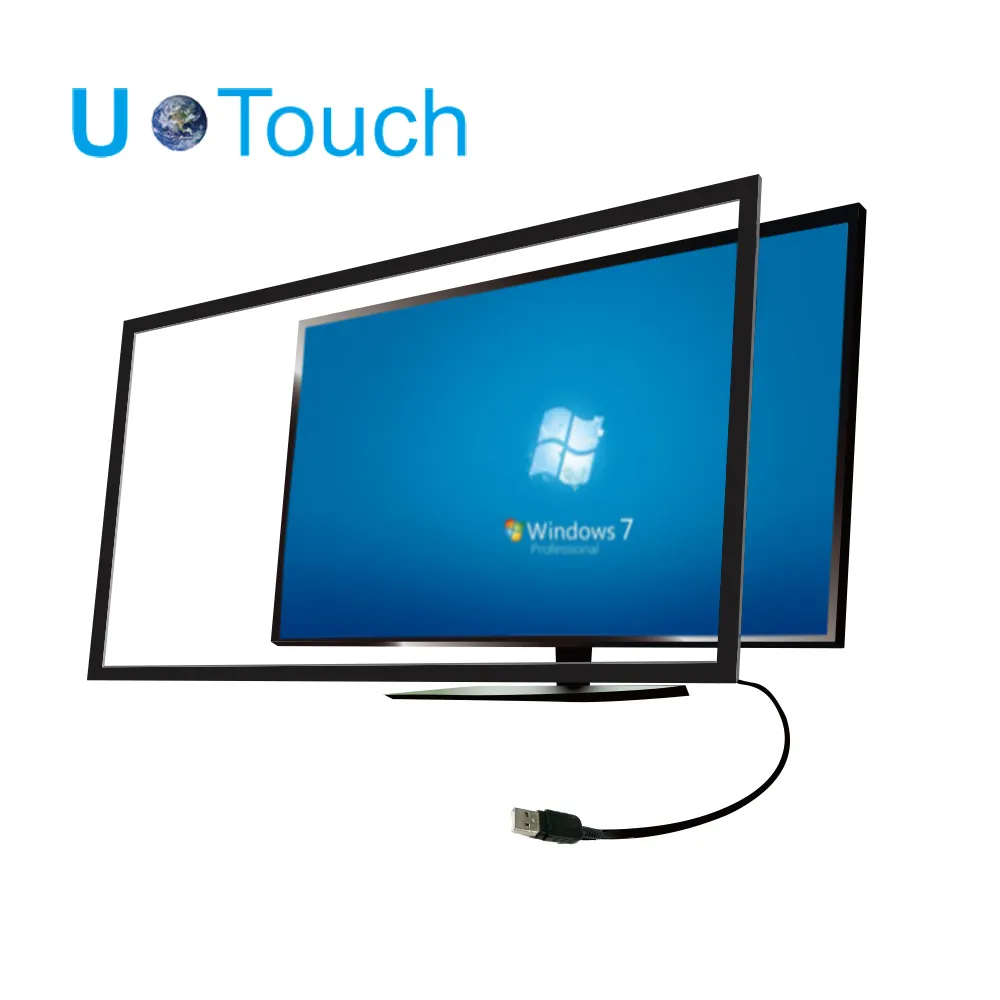 Transparant Lcd-scherm 65 Inch Outdoor Led Monitoren Grote Waterdichte Touch Screen Raspberry Pi 7 Infrarood Ir Touchscreen