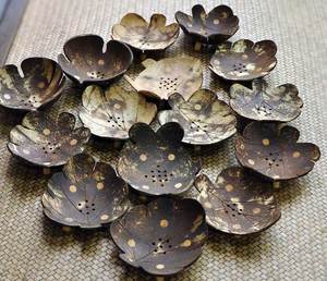 PLAQUAGE ORCHIDÉE ART COQUE DE NOIX DE COCO LAQUE ÉCOLOGIQUE COQUE DE COCONUR BOL - Product Image 4