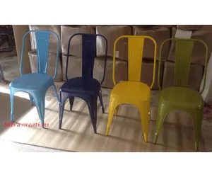 Vintage <b>Industrial</b> Metal Dining <b>Chair</b> for Home Use Furniture From India - Product Image 1