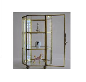 Tall Brass and <b>Glass</b> <b>Jewelry</b> <b>Box</b> for Storage and Decoration - Product Image 4