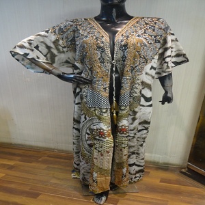 Caftán informal de longitud larga Dashiki, caftán estampado hermoso, vestido Maxi ~ ropa de noche informal - Product Image 6