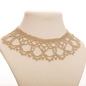   Collar de cuentas de semillas hecho a mano, símbolo de felicidad - Product Image 1