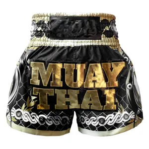 Nhãn Hiệu Riêng Bán Buôn Thăng Hoa Satin Muay Thái Boxing Fighter Quần Short