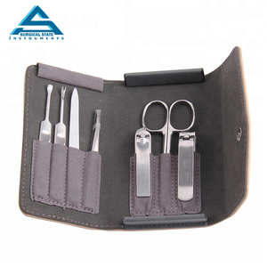 2025 hermosos juegos de herramientas para el cuidado de las uñas de acero inoxidable, juegos de manicura y pedicura de 7 piezas, herramientas de manicura para el cuidado de las uñas, Belleza - Product Image 1