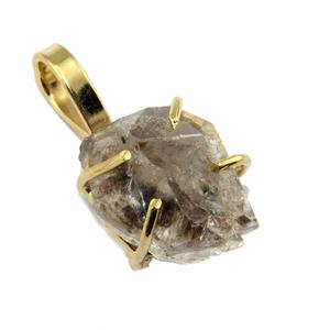 Grand bijou d'hermès en diamant, pendentif en cristal brut, fait à la main, pendentif pour collier - Product Image 4