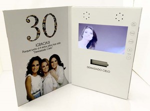 1 vidéo numérique au Design créatif original, écran 7 pouces, carte de clavicule vidéo, avec manches de poche ou clé USB - Product Image 6