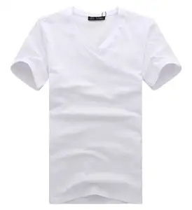 Toptan boş kısa kollu % 100% pamuklu 1 dolar özel T Shirt en iyi baskı ve seçim kampanyası