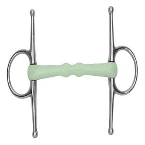 EquiKind Nylon Flexi Happymouth Mullen Full Cheek Snaffle Bit Horse Bits - Product Image 1