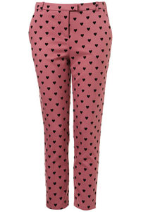 Pantalon en denim floqué pour femmes, pantalon floqué noir - Product Image 6