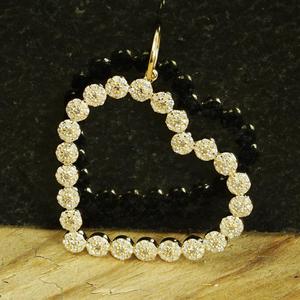 Pendentif ethnique en or jaune, joli bijou en forme de cœur, nouveau Design, 14K, - Product Image 5