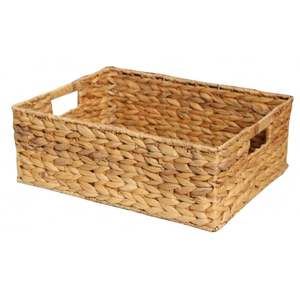 Durable Handmade Water Hyacinth <b>Basket</b> Eco Friendly Decorative Lightweight Natural Organizer Wholesale Storage Gift Ready Decor - Product Image 4