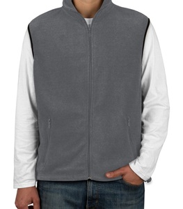 Wholesale Custom <b>Men's</b> Winter Casual <b>Vests</b> Zipper <b>Fleece</b> Windproof Plus Size Thick Sleeveless Jacket - Product Image 1