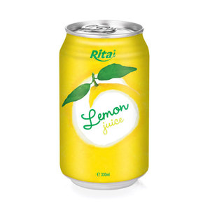 Bebida de Jugo de Limón Rita 330ml, Bebida Cítrica Enlatada, Proveedor Mayorista, Fabricante OEM ODM, Exportador de Marca Privada - Product Image 1