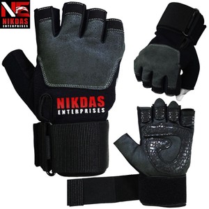 Guantes de cuero para gimnasio, para mujer, para fitness - Product Image 3