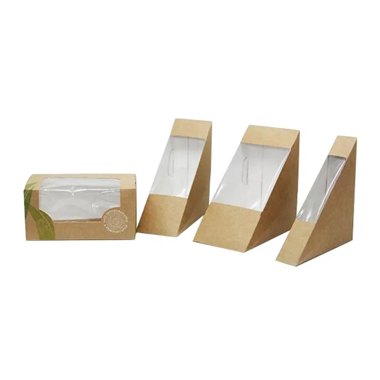 Pieghevole di carta scatola di panino per il confezionamento