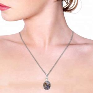 Déclaration Pendentif À Charme En Argent Sterling 925 Ovale Cab Labradorite Gemstone Charme Pendentif Bijoux Fabrication Par CASA DE PLATA - Product Image 3